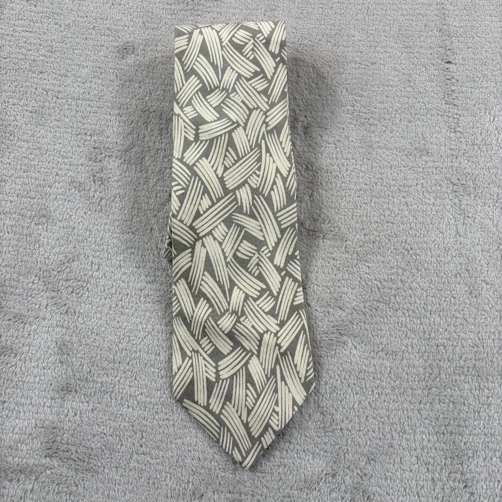 Vintage Giorgio Armani Cravatte Abstract Art AOP Silk Tie Made in Italy Designer